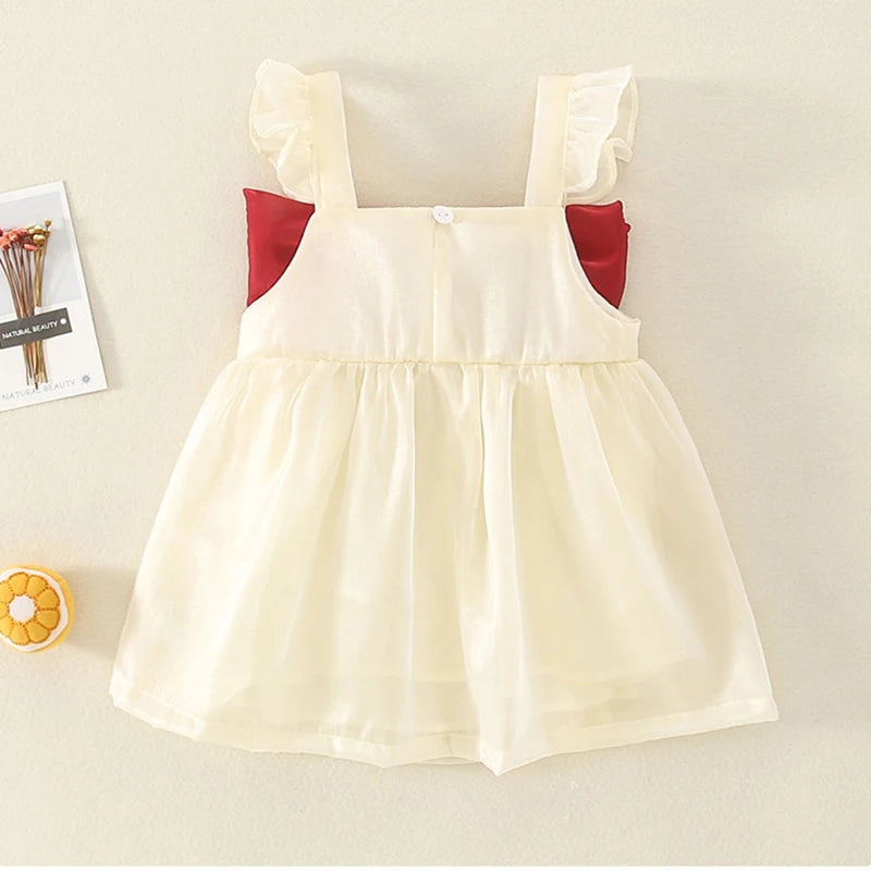 New Baby Girl Dress Summer Child Sweet Princess Infant Twins Party Wedding Children Clothing Birthday Gift