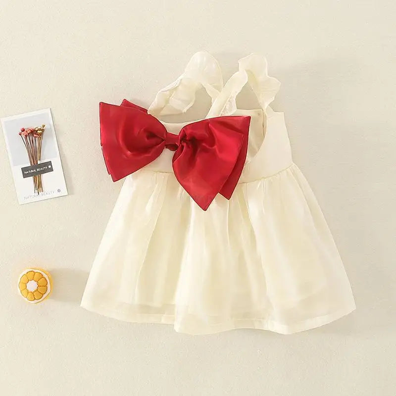New Baby Girl Dress Summer Child Sweet Princess Infant Twins Party Wedding Children Clothing Birthday Gift