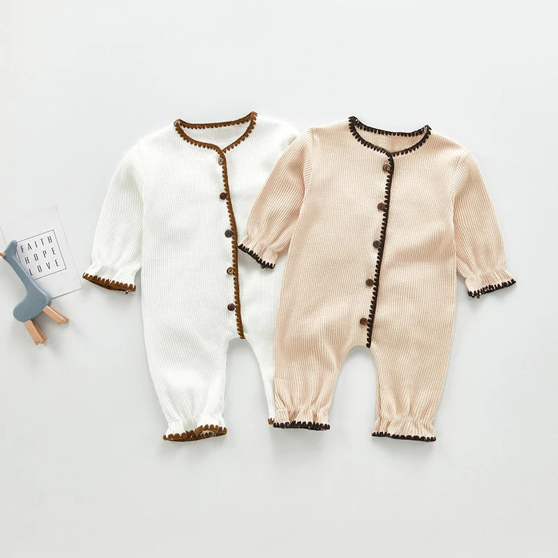 Newborn Baby Girls and boys  Rompers Long Sleeve Clothing