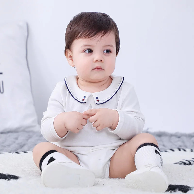 Newborn Lovely Baby Long Sleeve Cotton Bodysuits Infant Romper Girls Boys Soft Toddler Clothes Jumpsuits 0-24M
